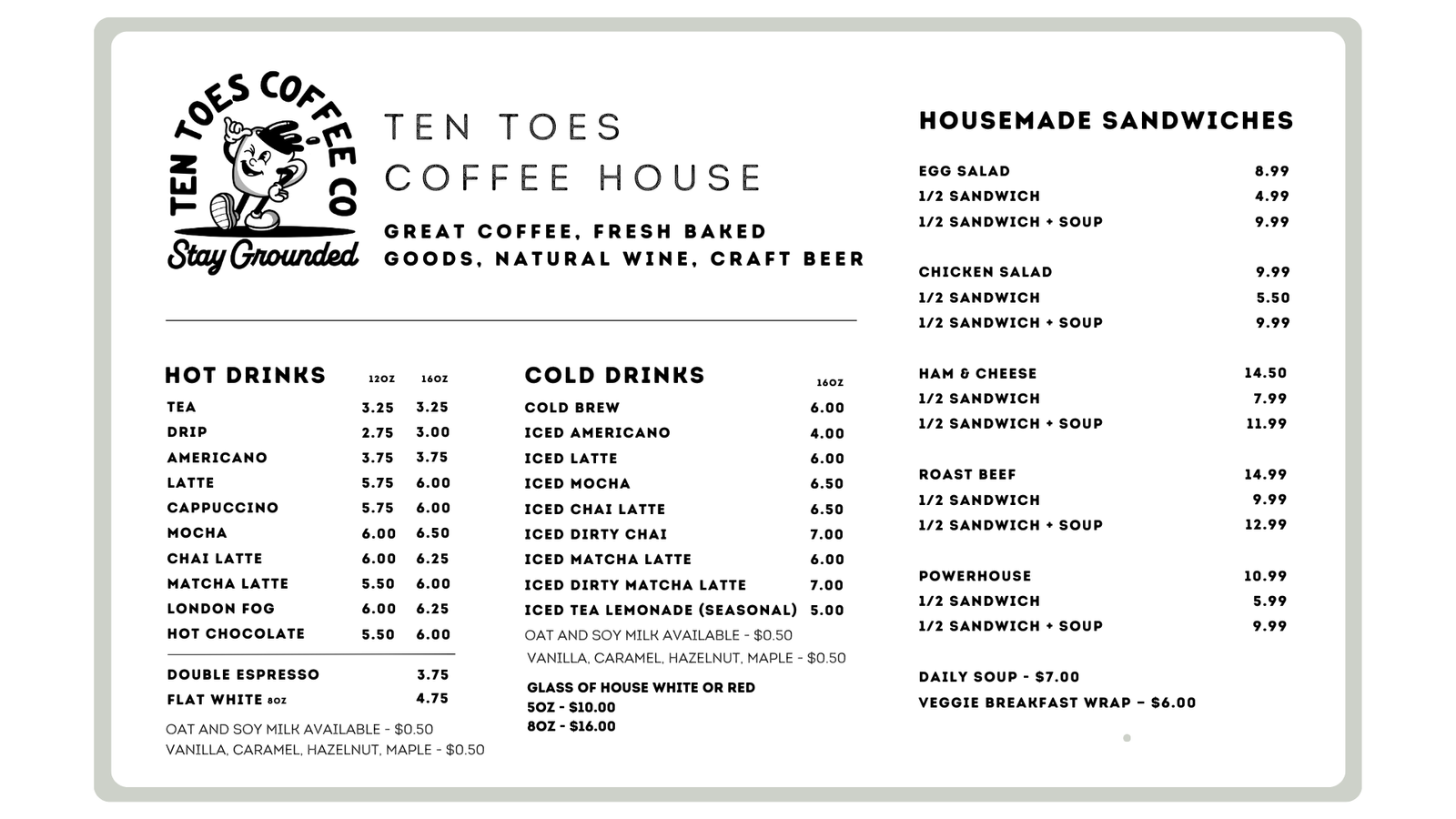bank menus